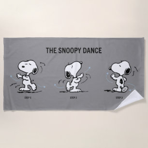 Peanuts   The Snoopy Dance Beach Towel