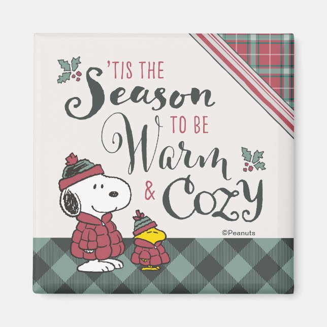 Peanuts | Tis the Season To Be Cosy Magnet (Front)