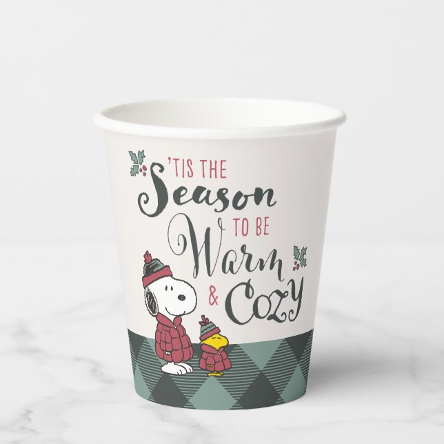 Peanuts | Tis the Season To Be Cosy Paper Cups (Front)