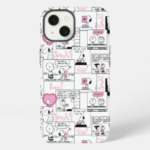 Peanuts Valentine Heart Love Pattern iPhone 13 Case