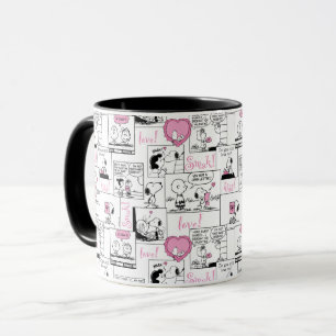 Peanuts   Valentine Heart Love Pattern Mug
