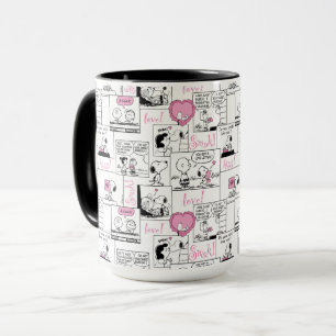 Peanuts   Valentine Heart Love Pattern Mug
