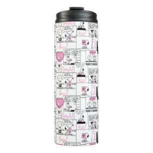 Peanuts   Valentine Heart Love Pattern Thermal Tumbler