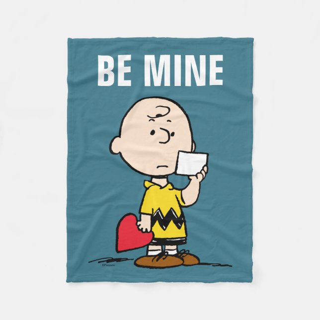 Peanuts | Valentine's Day Charlie Brown Fleece Blanket (Front)