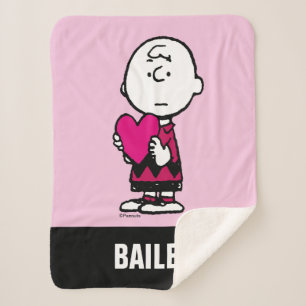 Peanuts   Valentine's Day   Charlie Brown Sherpa Blanket
