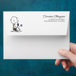 Peanuts   Valentine's Day   Charlie Brown & Snoopy Envelope
