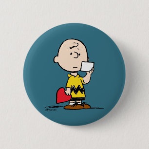 Peanuts   Valentine's Day Charlie Brown Valentine 6 Cm Round Badge