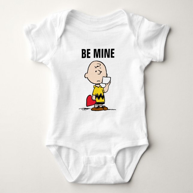 Peanuts | Valentine's Day Charlie Brown Valentine Baby Bodysuit (Front)