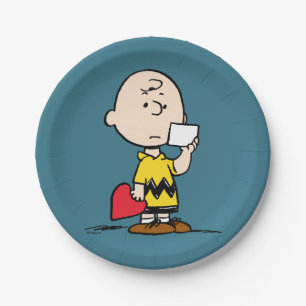 Peanuts   Valentine's Day Charlie Brown Valentine Paper Plate