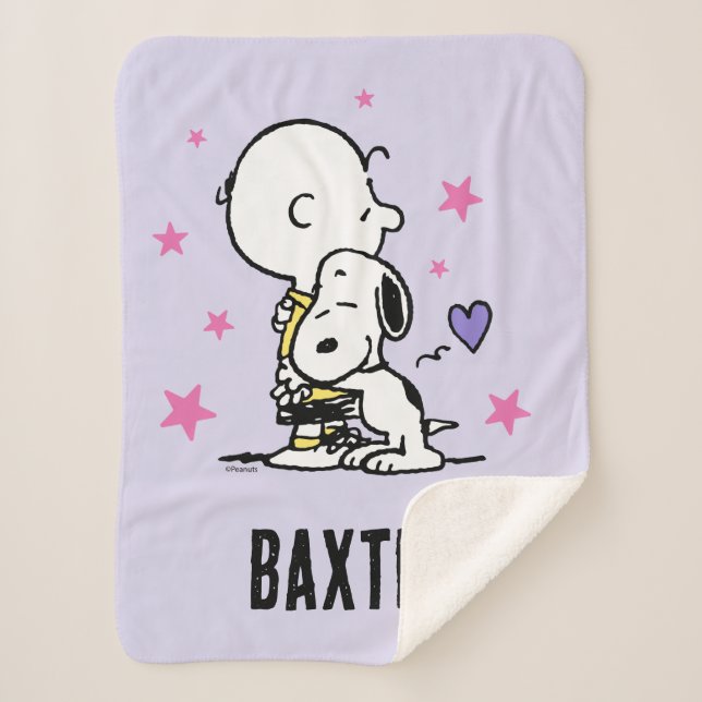 Peanuts | Valentine's Day | Friends For Life Sherpa Blanket (Front)