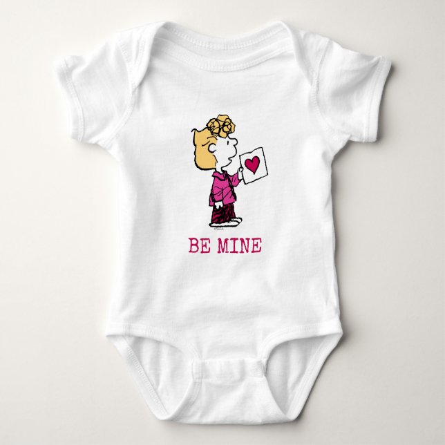Peanuts | Valentine's Day | Sally Valentine Card Baby Bodysuit (Front)