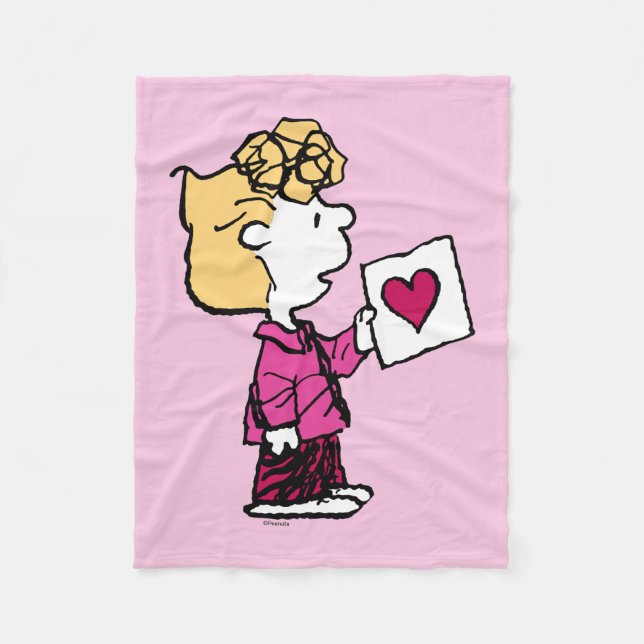 Peanuts | Valentine's Day | Sally Valentine Fleece Blanket (Front)