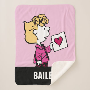 Peanuts   Valentine's Day   Sally Valentine Sherpa Blanket