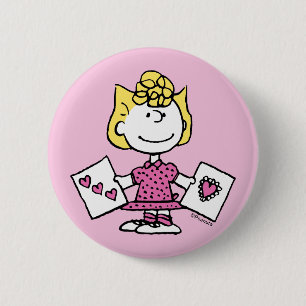 Peanuts   Valentine's Day   Sally Valentines 6 Cm Round Badge