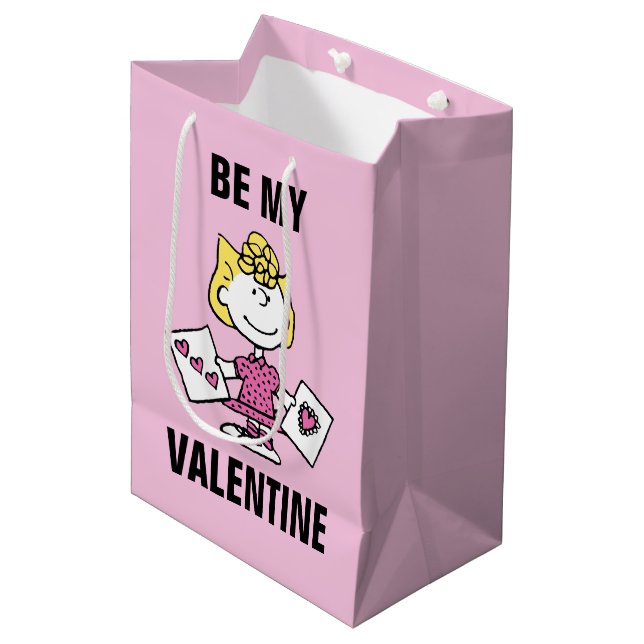 Peanuts | Valentine's Day | Sally Valentines Medium Gift Bag (Front Angled)