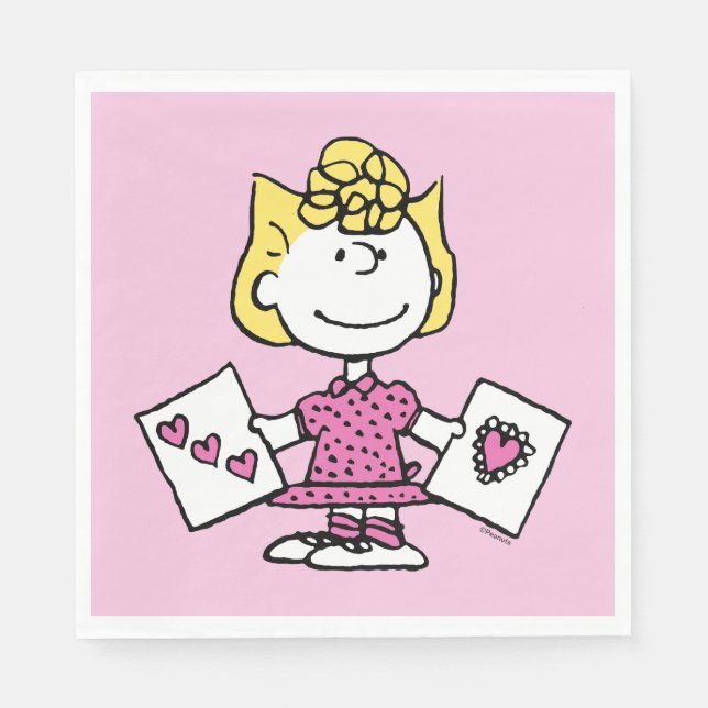 Peanuts | Valentine's Day | Sally Valentines Napkin (Front)