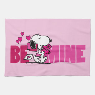 Peanuts   Valentine's Day   Snoopy Be Mine Tea Towel