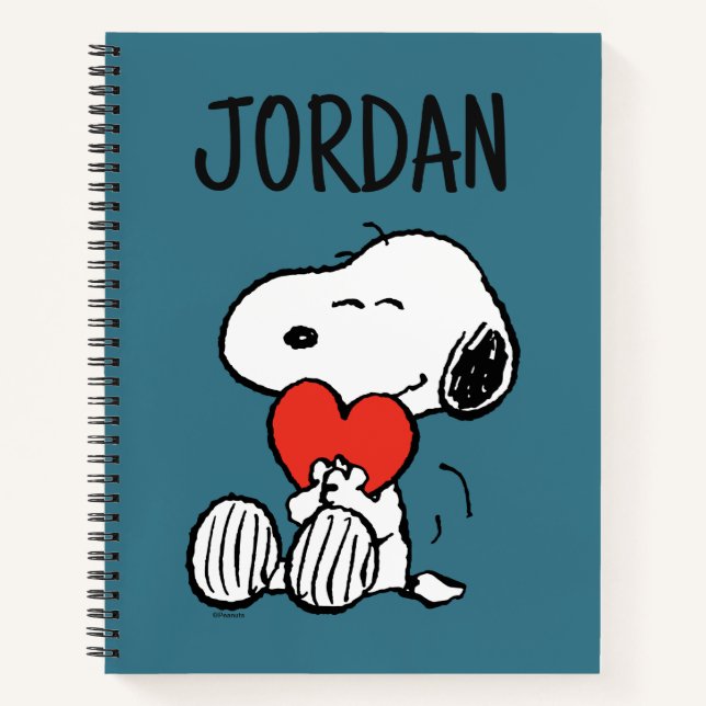 Peanuts | Valentine's Day | Snoopy Heart Hug Notebook (Front)