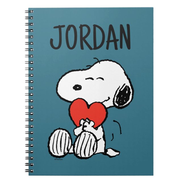 Peanuts | Valentine's Day | Snoopy Heart Hug Notebook (Front)