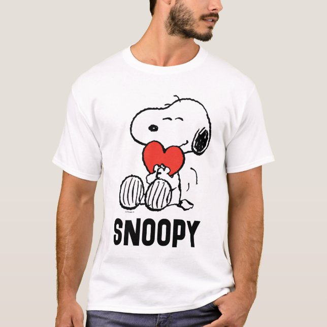 Peanuts | Valentine's Day | Snoopy Heart Hug T-Shirt (Front)