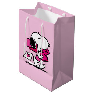 Peanuts   Valentine's Day   Snoopy With Valentines Medium Gift Bag