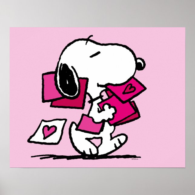 Peanuts | Valentine's Day | Snoopy With Valentines Poster (Front)