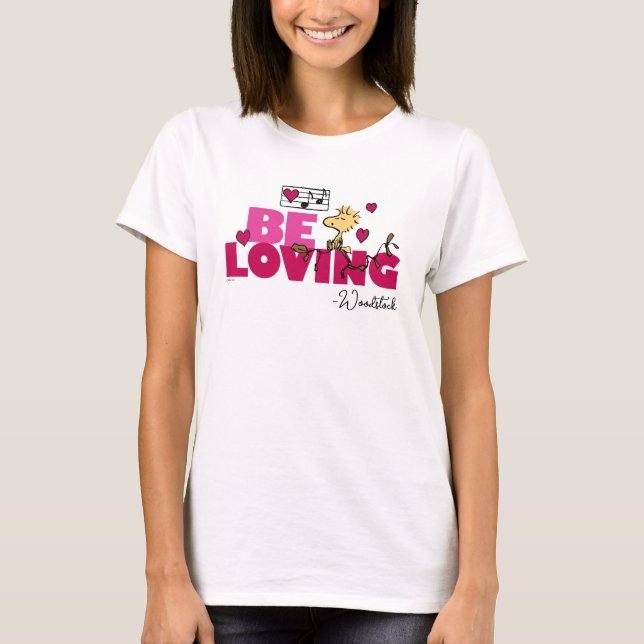 Peanuts | Valentine's Day | Woodstock Be Loving T-Shirt (Front)
