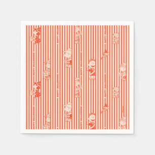 Peanuts   Vintage Happy Halloween Pattern Napkin