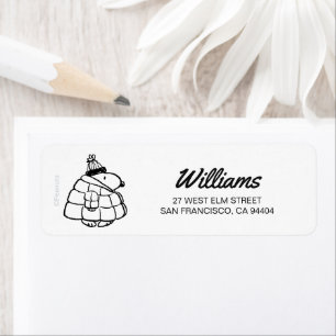 Peanuts   Warm & Cozy Return Address Label