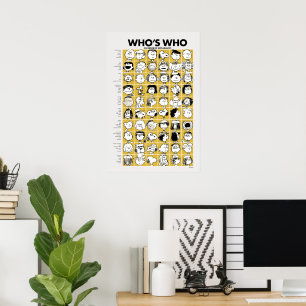 Peanuts   Who's Who Characters Poster