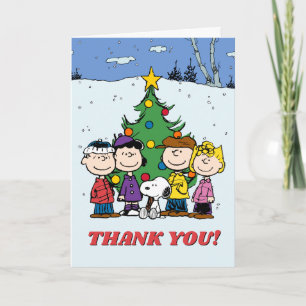 Peanuts   Winter Birthday Thank You
