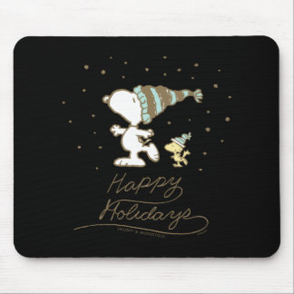 Peanuts Winter Skating  Mouse Pad