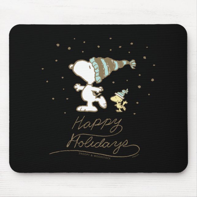 Peanuts Winter Skating  Mouse Pad (Front)