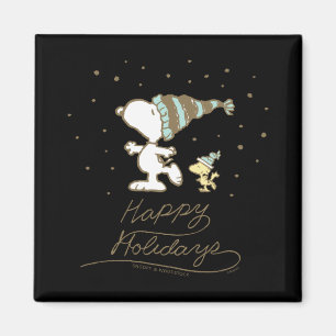 Peanuts Winter Skating T Shirt Magnet