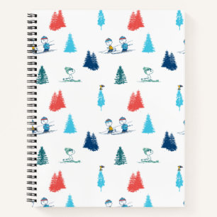 Peanuts Winter Skiing the Slopes Pattern Notebook