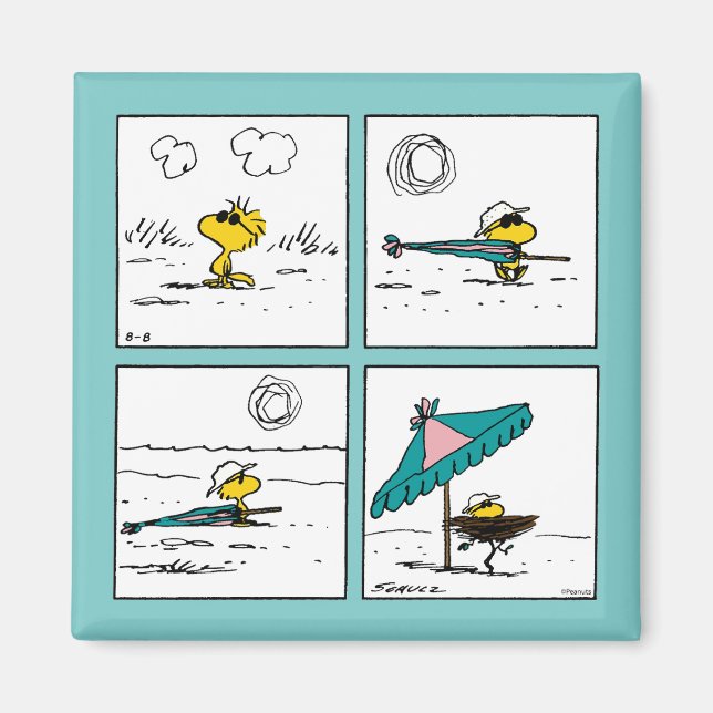 Peanuts | Woodstock at the Beach Magnet (Front)