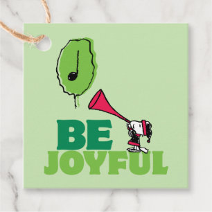 Peanuts Woodstock Be Joyful Favour Tags