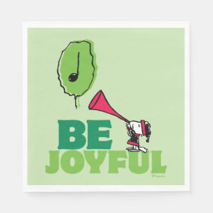 Peanuts   Woodstock Be Joyful Napkin