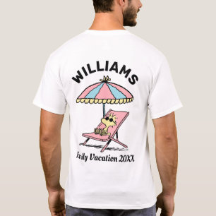 Peanuts   Woodstock Beach Family Vacation T-Shirt