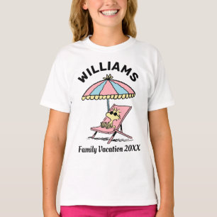 Peanuts   Woodstock Beach Family Vacation T-Shirt