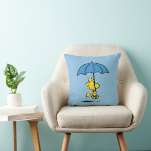 Peanuts   Woodstock Blue Umbrella Cushion