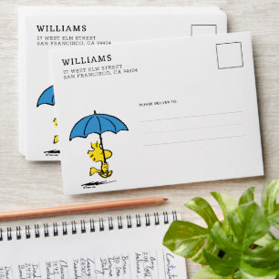 Peanuts   Woodstock Blue Umbrella Envelope
