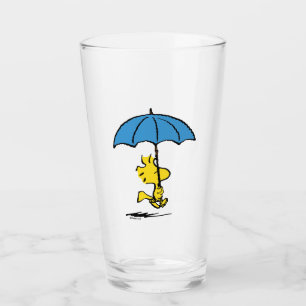 Peanuts   Woodstock Blue Umbrella Glass