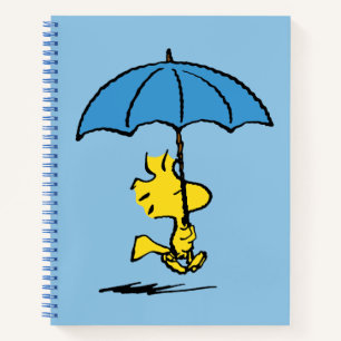 Peanuts   Woodstock Blue Umbrella Notebook