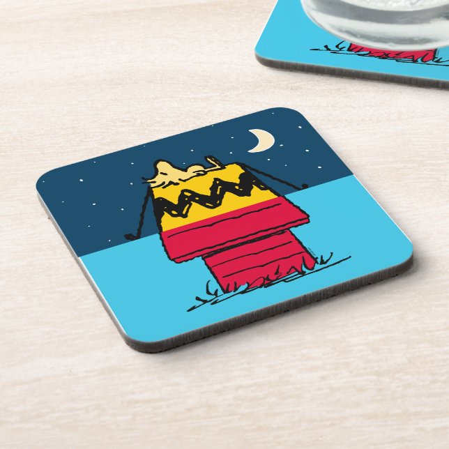 Peanuts | Woodstock Camping Half & Half Coaster (Left Side)