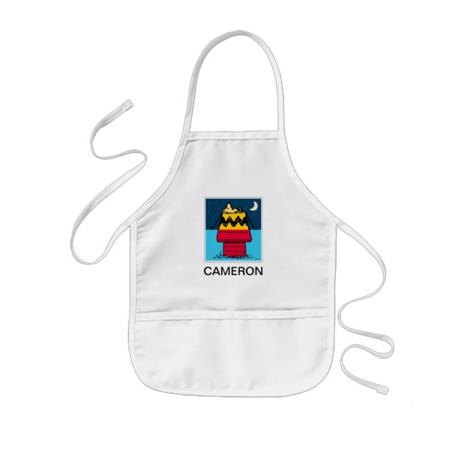 Peanuts | Woodstock Camping Half & Half Kids Apron (Front)