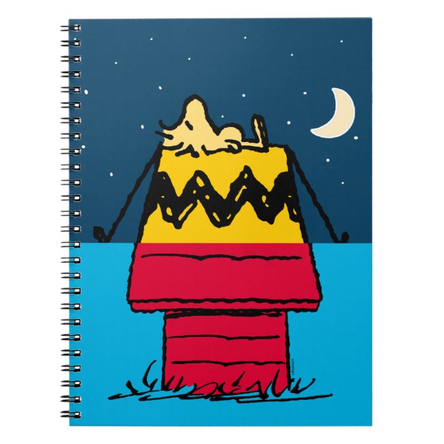 Peanuts | Woodstock Camping Half & Half Notebook (Front)
