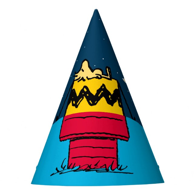 Peanuts | Woodstock Camping Half & Half Party Hat (Front)