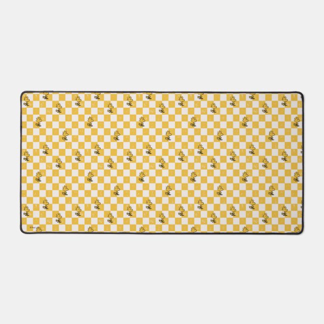 Peanuts | Woodstock Chequered Flag Desk Mat (Front)