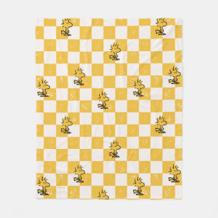 Peanuts   Woodstock Chequered Flag Fleece Blanket